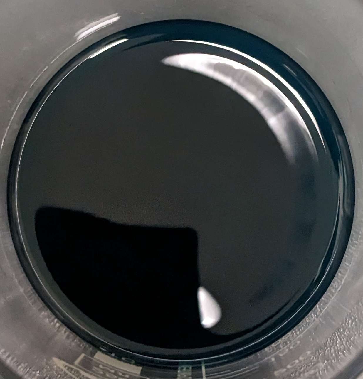 Sample after holding in air-conditioned room overnight